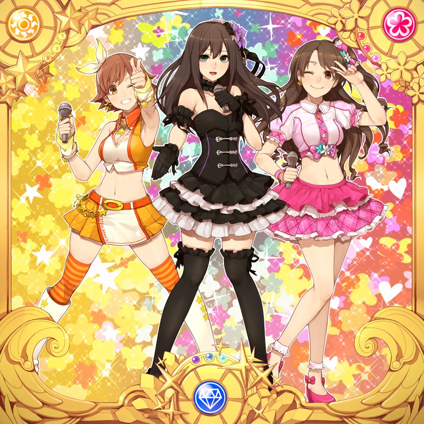 shibuya rin, shimamura uzuki, and honda mio (idolmaster and 1 more) drawn by hitoto