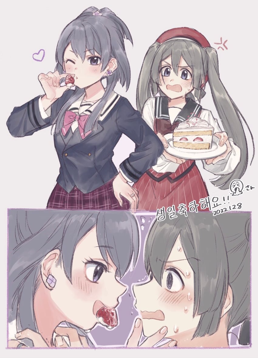 tokime shizuka and aika himena (mahou shoujo madoka magica and 1 more) drawn by yukishiro_(hitsuji)