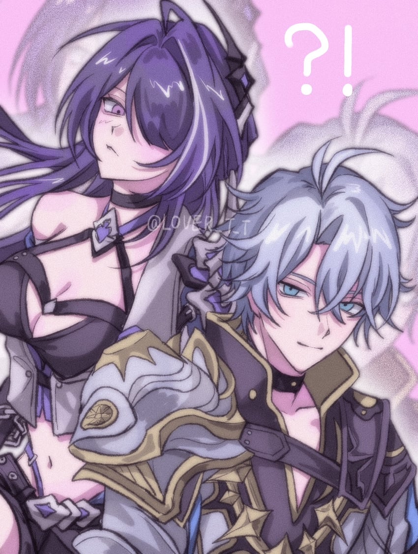 acheron and phainon (honkai and 1 more) drawn by l0ver_t_t