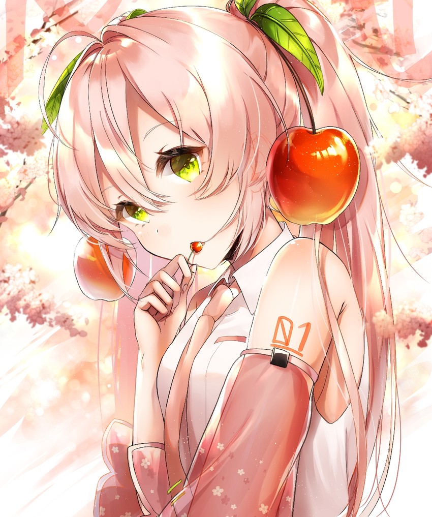 hatsune miku and sakura miku (vocaloid) drawn by bob_628