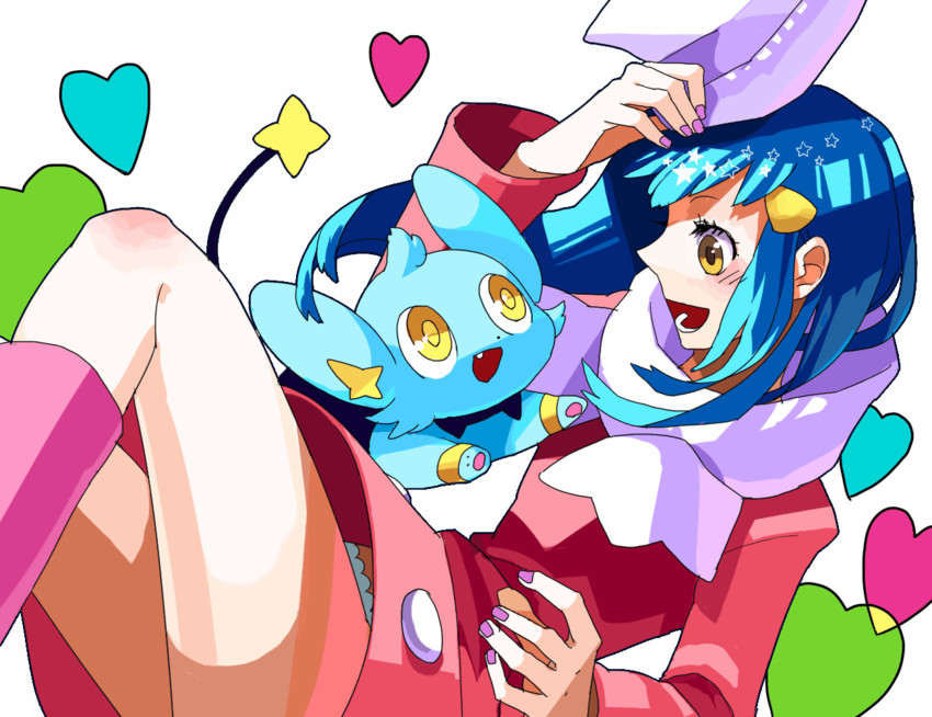 dawn and shinx (pokemon and 2 more) drawn by gum_(gmng)