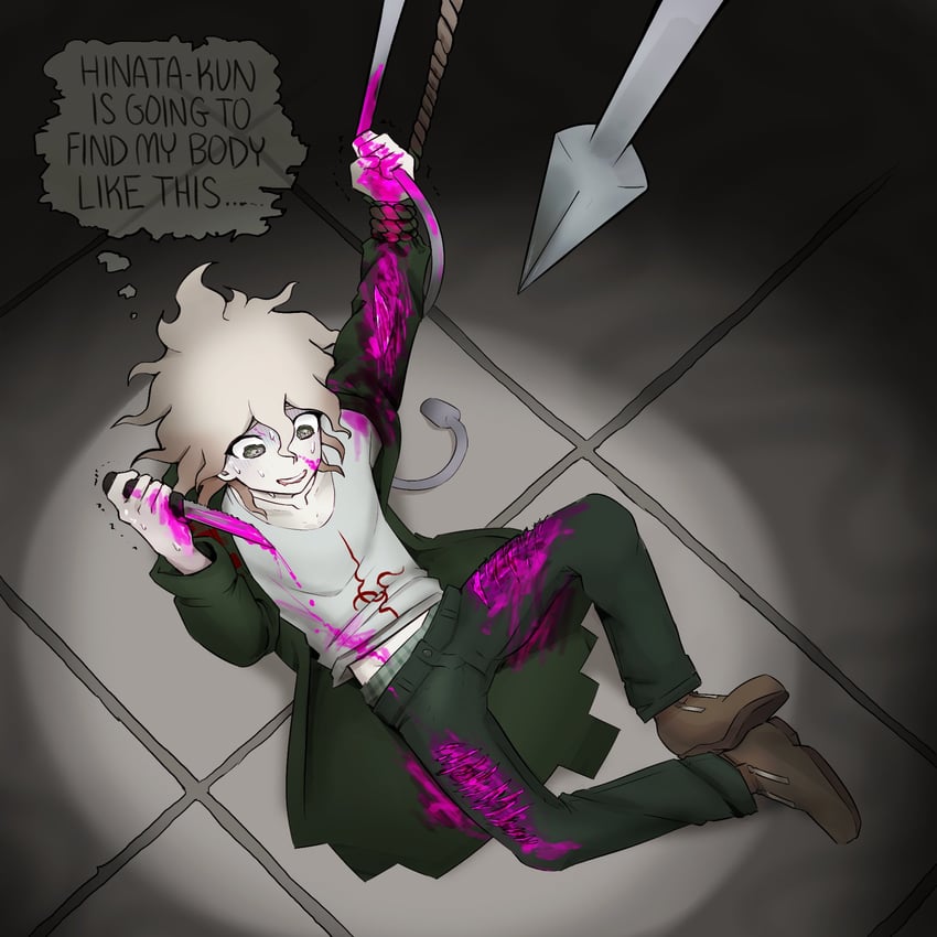 komaeda nagito (danganronpa and 1 more) drawn by homunculus100