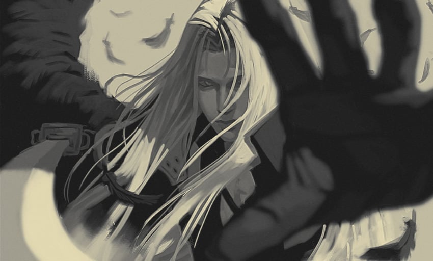 sephiroth (final fantasy and 2 more) drawn by jeseni