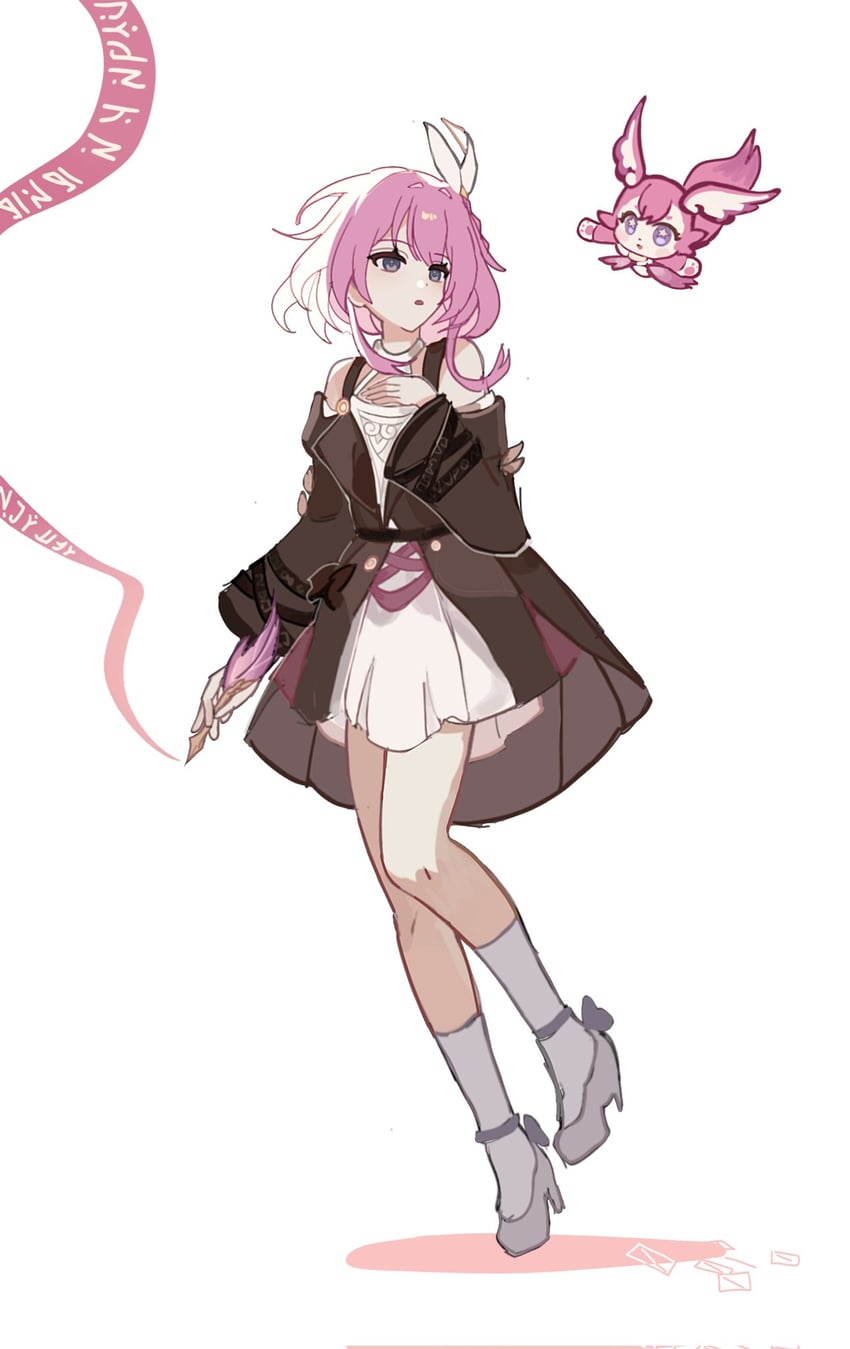 cyrene and mem (honkai and 1 more) drawn by ko_(assd_009)