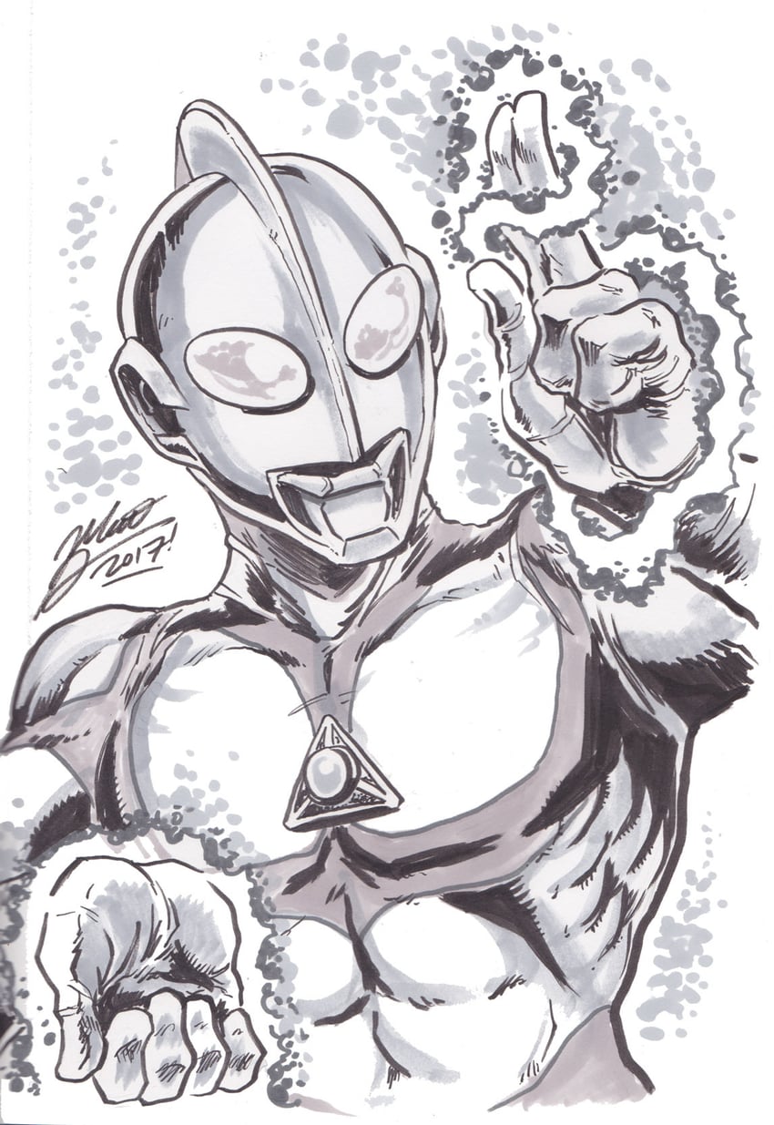 ultraman great (ultra series and 1 more) drawn by matt_frank