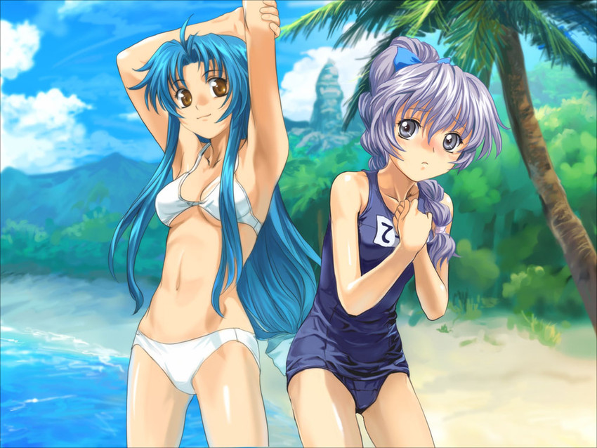 chidori kaname and teletha testarossa (full metal panic!) drawn by mutsuki_(moonknives)