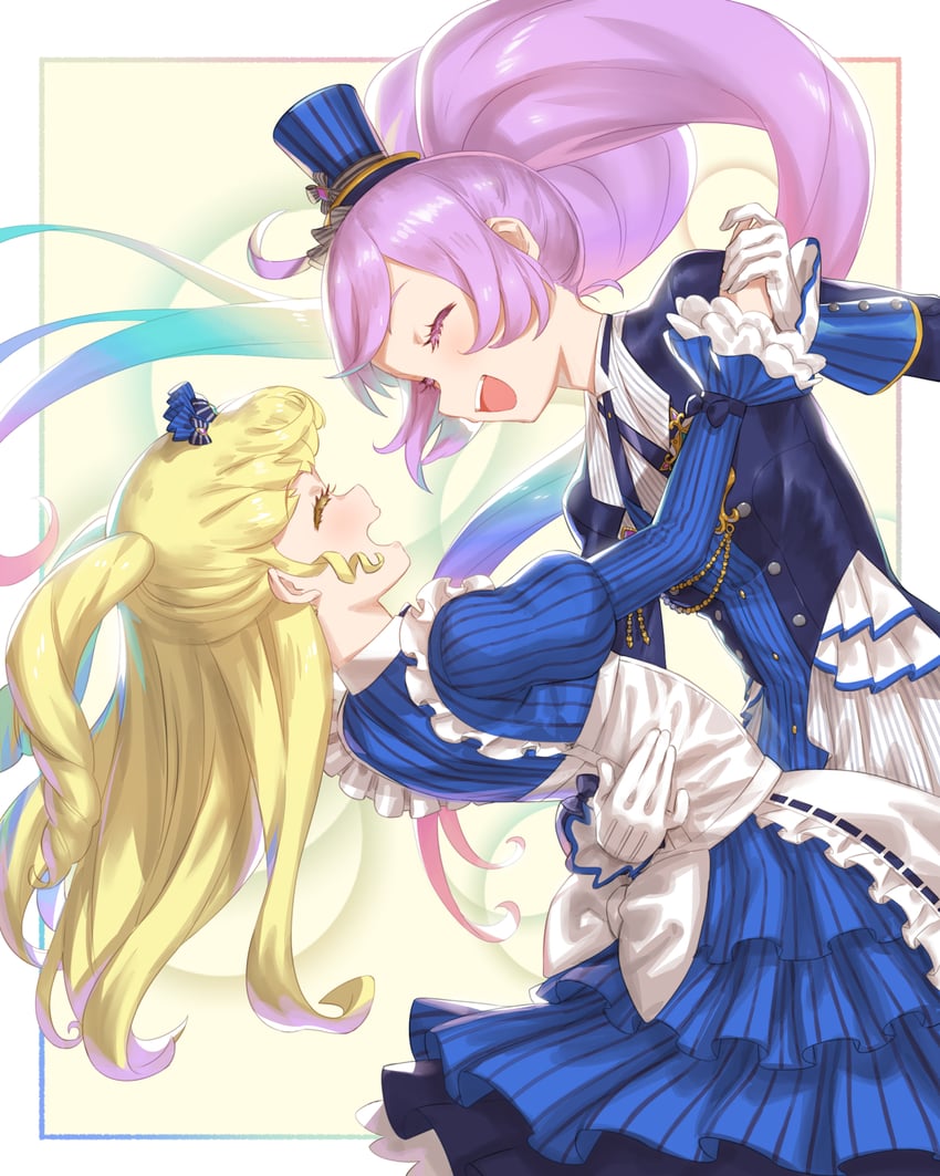 manaka laala and yumekawa yui (pretty series and 2 more) drawn by murakami_hisashi
