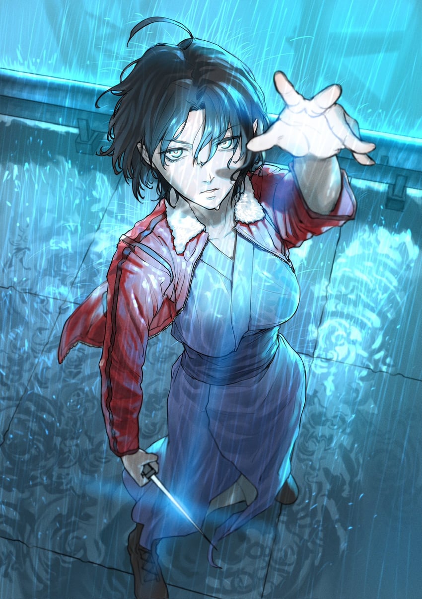ryougi shiki (fate and 2 more) drawn by tonko_from