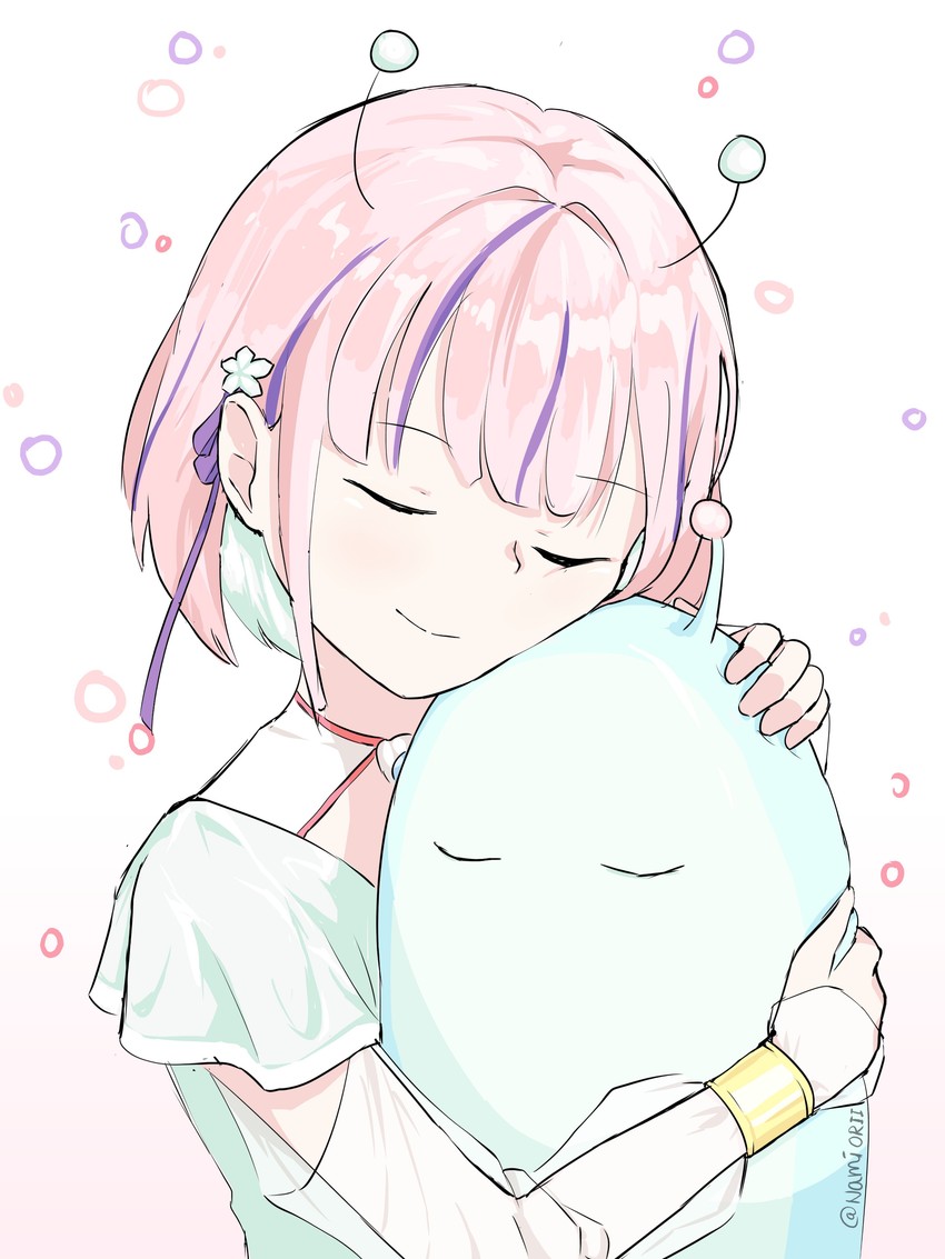 manaka umio and muumuu (myholo tv) drawn by namiorii