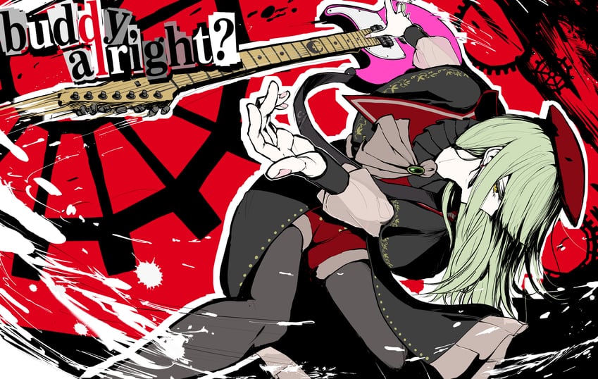 wakaba mutsumi and mortis (persona and 3 more) drawn by shitsugaikotsu