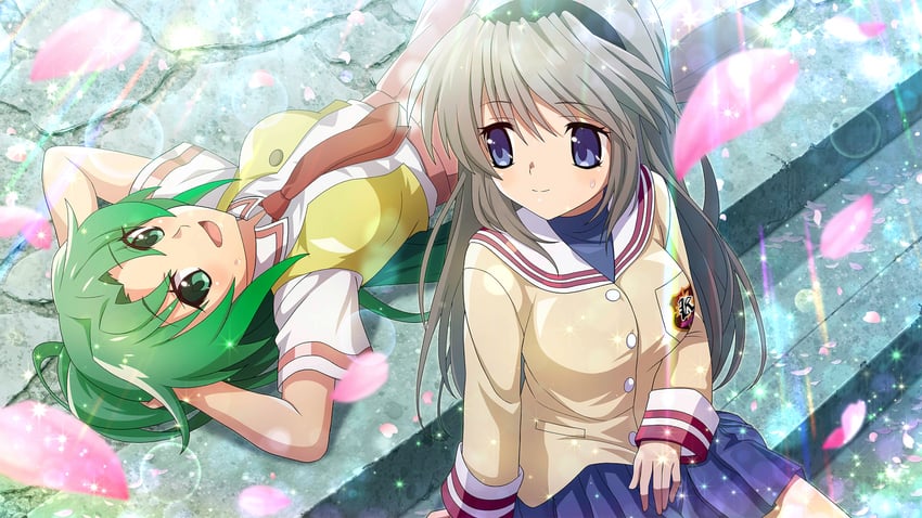 sonozaki mion and sakagami tomoyo (higurashi no naku koro ni and 2 more)