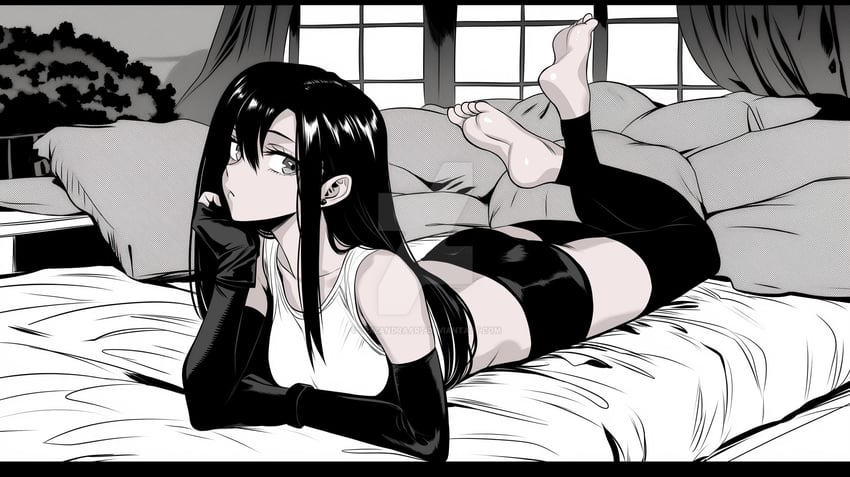 tifa lockhart (final fantasy and 1 more) drawn by lexzandraart