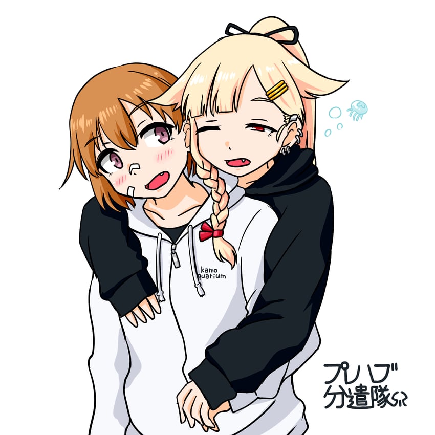 yuudachi, yuudachi kai ni, and oboro (kantai collection) drawn by samusara