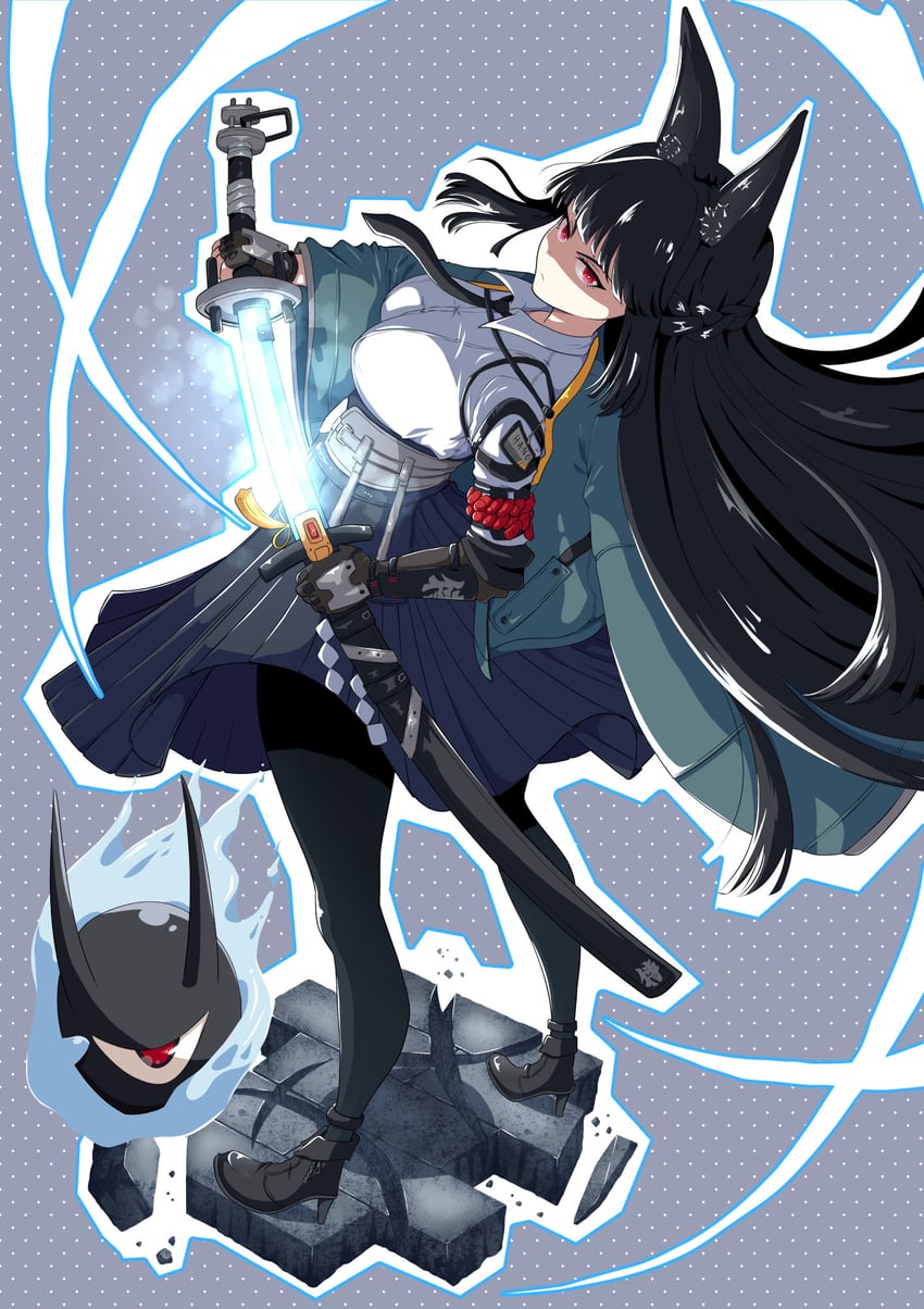 hoshimi miyabi and tailless (zenless zone zero) drawn by fonfonoso