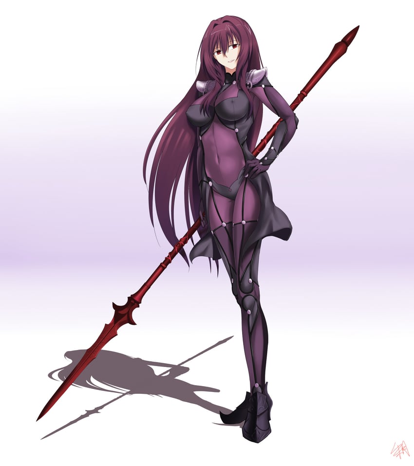 scathach (fate and 1 more) drawn by akatsuki_(mp31097)