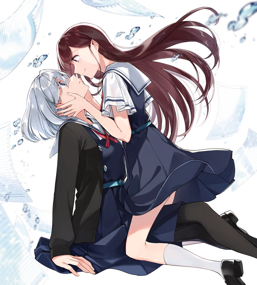 hoshikawa shizuku and asaka kaori (kimi to tsuzuru utakata) drawn by yuama