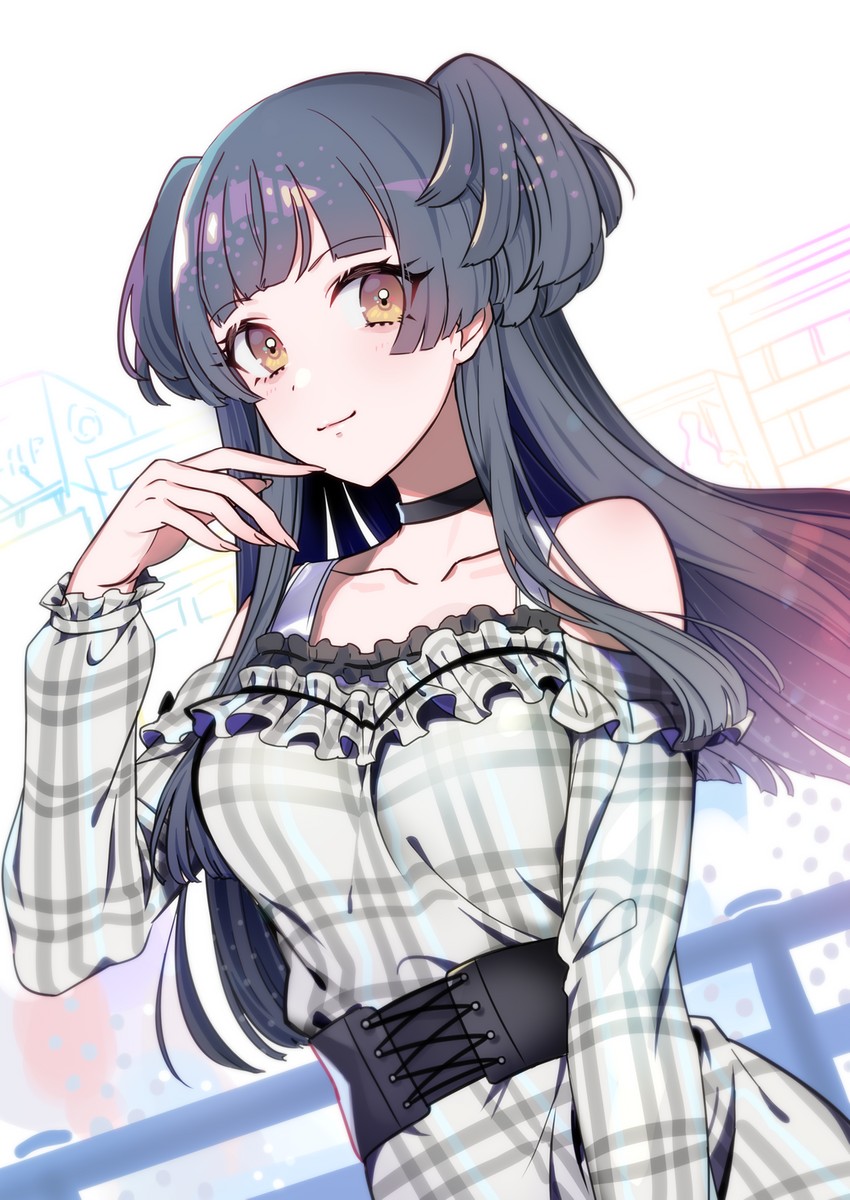 mayuzumi fuyuko (idolmaster and 1 more) drawn by yuura