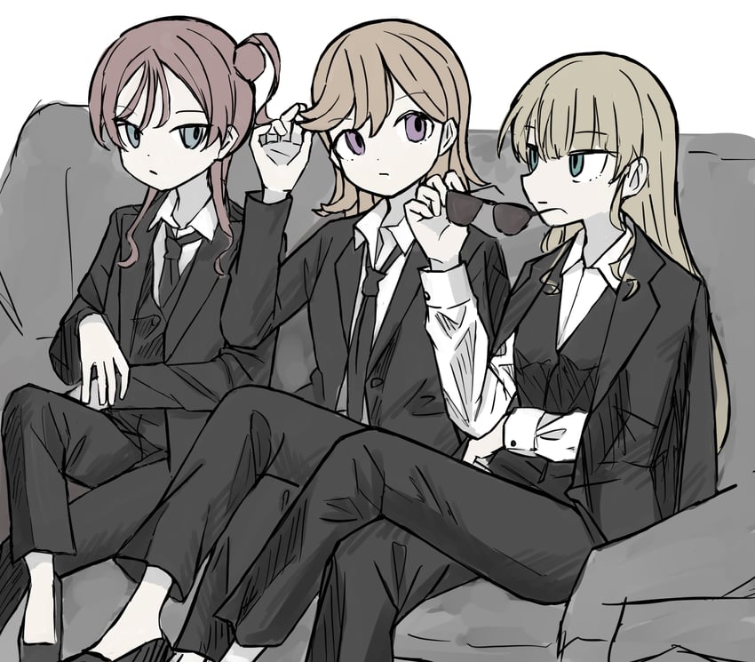 shibuya kanon, heanna sumire, and yoneme mei (love live! and 1 more) drawn by melos_(mls_56t)