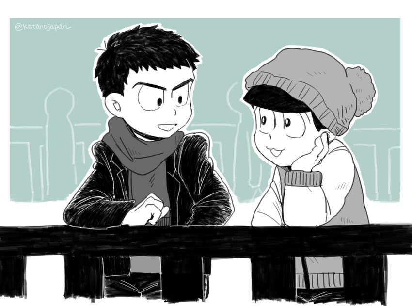 matsuno karamatsu and matsuno todomatsu (osomatsu and 1 more)