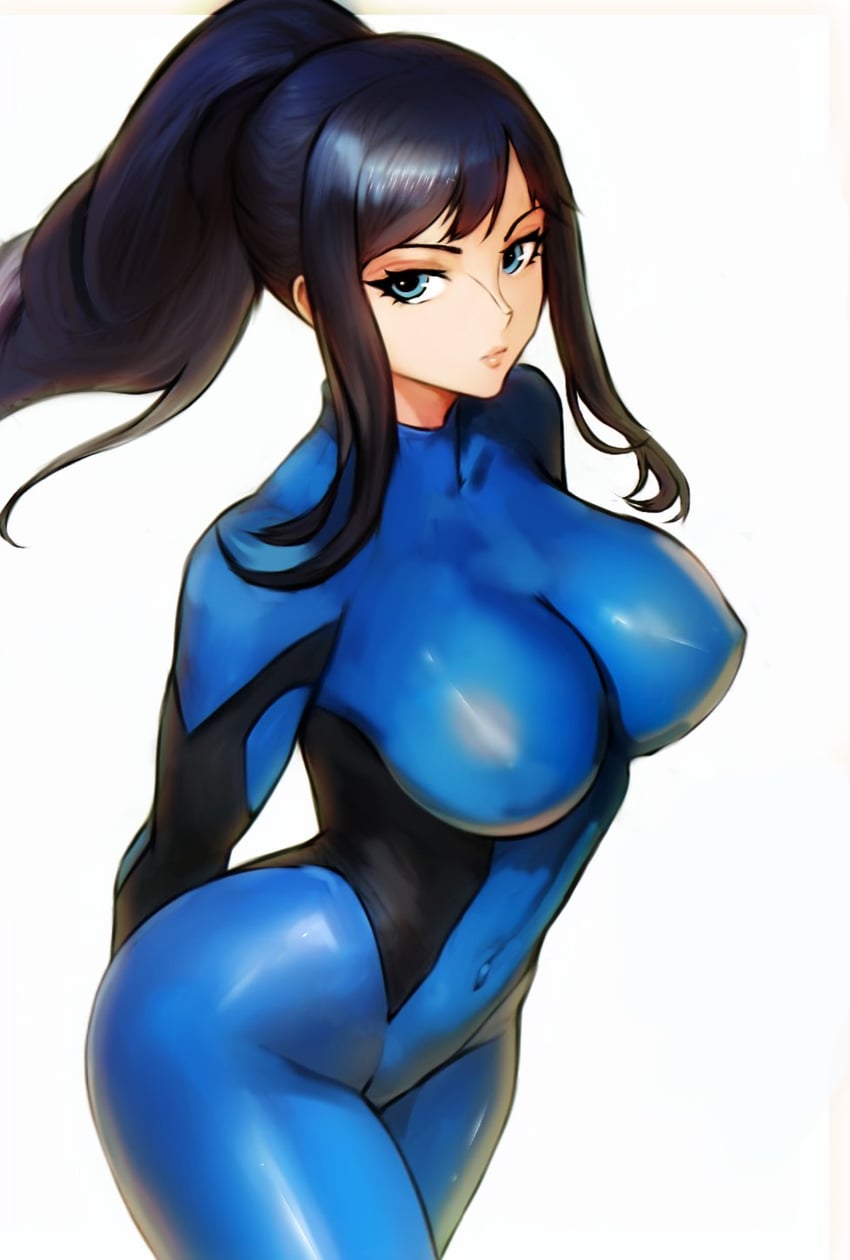 samus aran and nico robin (one piece and 1 more) drawn by bion_(insomn_bion)