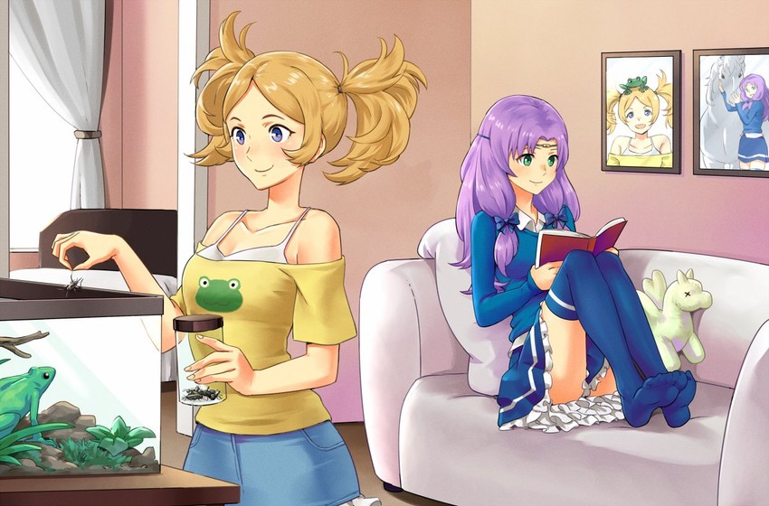 lissa and florina (fire emblem and 2 more) drawn by igni_tion