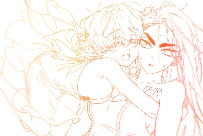 luka and hyuna (alien stage) drawn by lubya