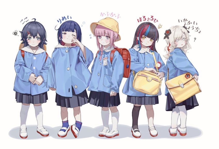 isekaijoucho, kaf, rim, koko, and harusaruhi (kamitsubaki studio) drawn by ryuuforkaf