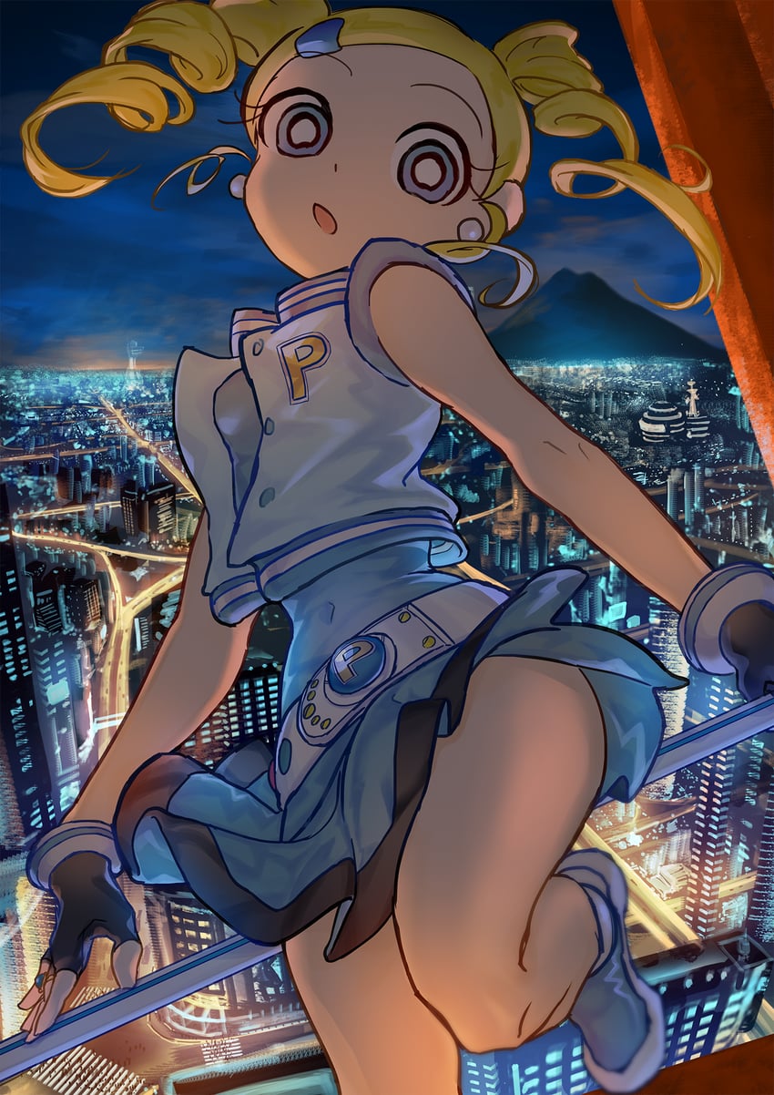 goutokuji miyako and rolling bubbles (powerpuff girls z) drawn by usagi_(jurijuri2311)