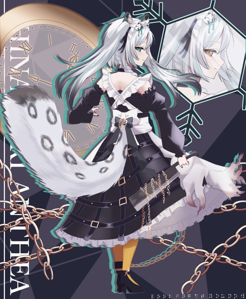hinamori anthea (indie virtual youtuber) drawn by freedomman_hero