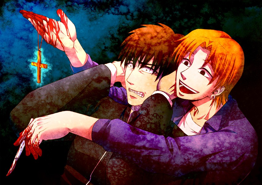 kotomine kirei and uryuu ryuunosuke (fate and 1 more) drawn by sanada_(teketo)