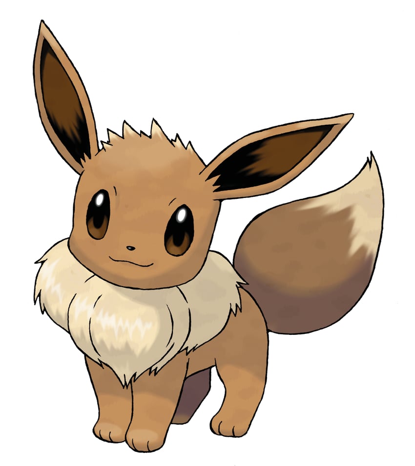 eevee (pokemon and 1 more) drawn by sugimori_ken