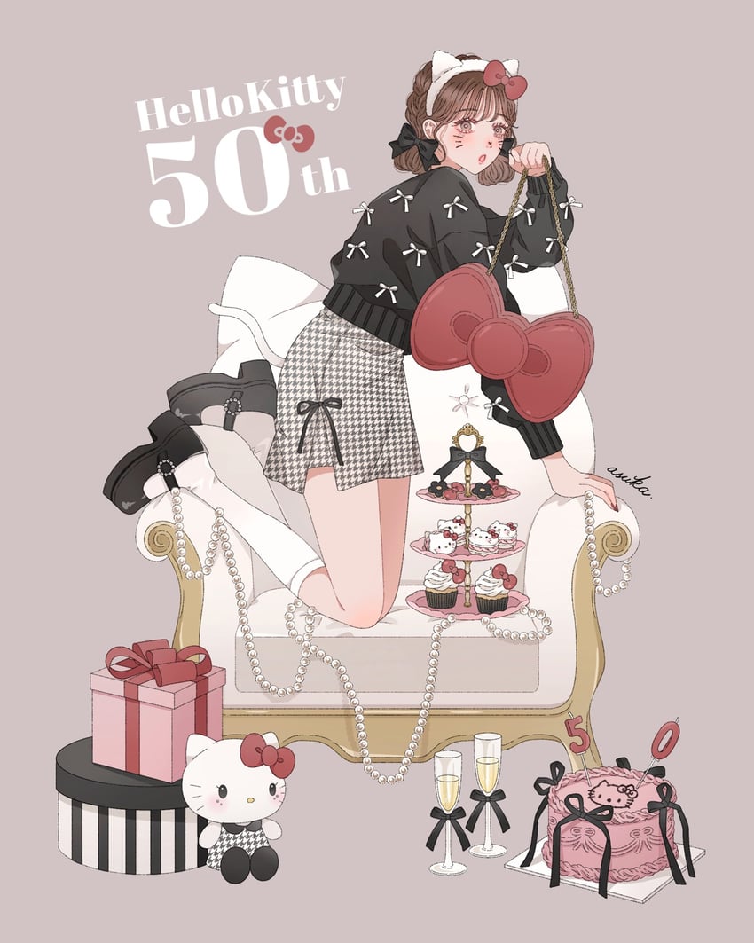 hello kitty (original and 2 more) drawn by asuka_(a20_suka002018)