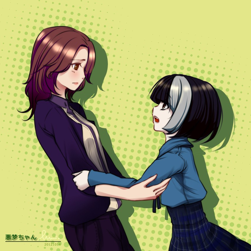 koto yuiko and mutoi ayami (akumu-chan) drawn by mkiiiiii