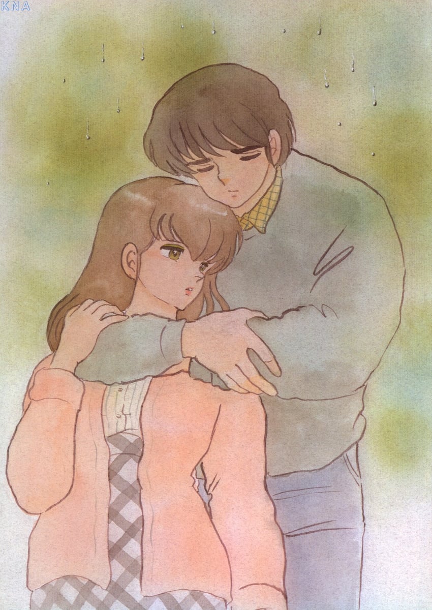 otonashi kyouko and godai yuusaku (maison ikkoku) drawn by takahashi_rumiko