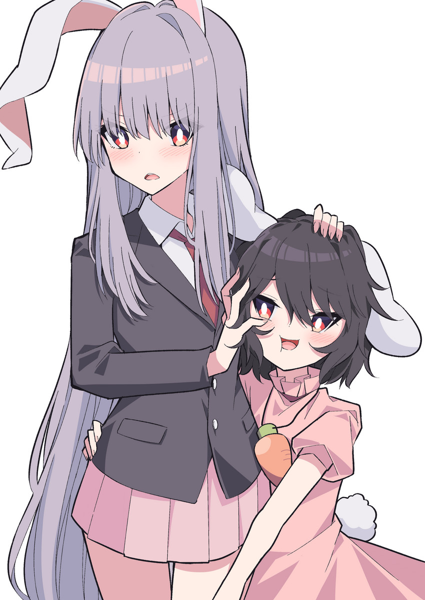 reisen udongein inaba and inaba tewi (touhou) drawn by tsukimirin