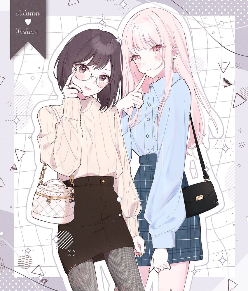 shinonome ena and akiyama mizuki (project sekai) drawn by k0noe