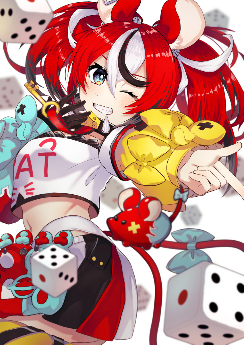 hakos baelz and mr. squeaks (hololive and 1 more) drawn by vermicelli
