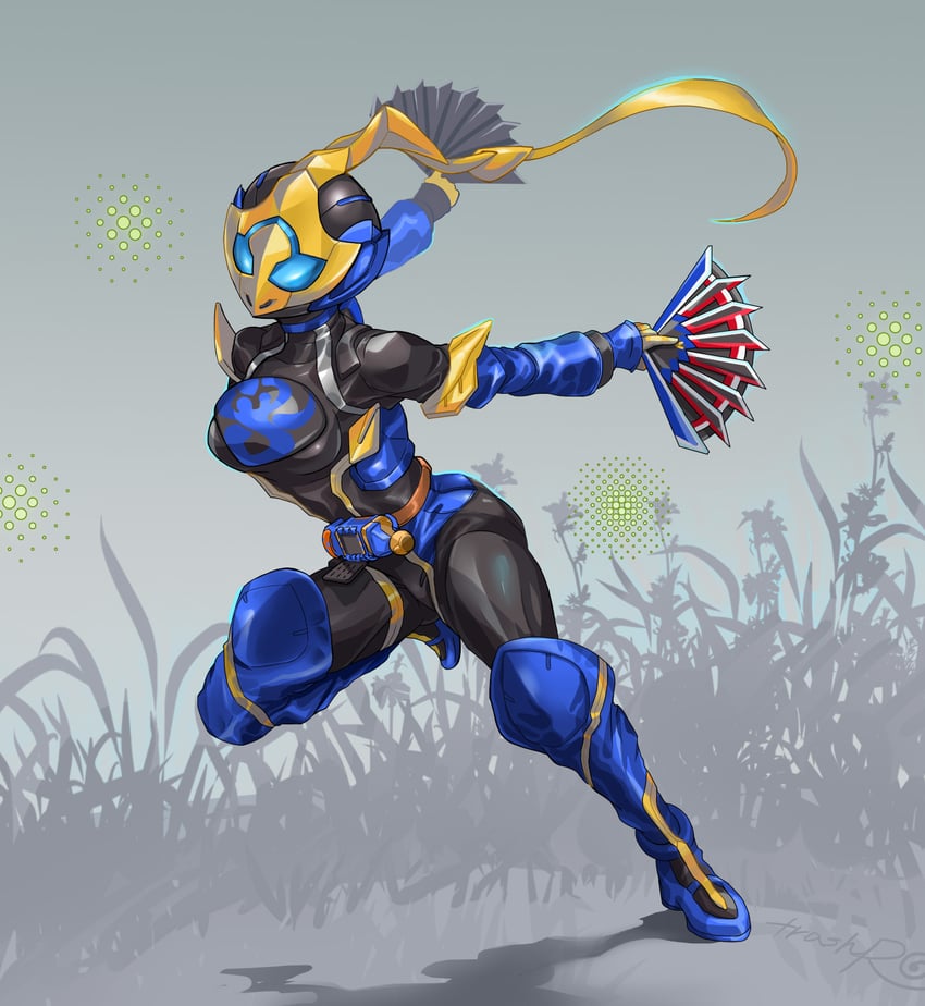 kamen rider jeanne (kamen rider and 1 more) drawn by huujyu