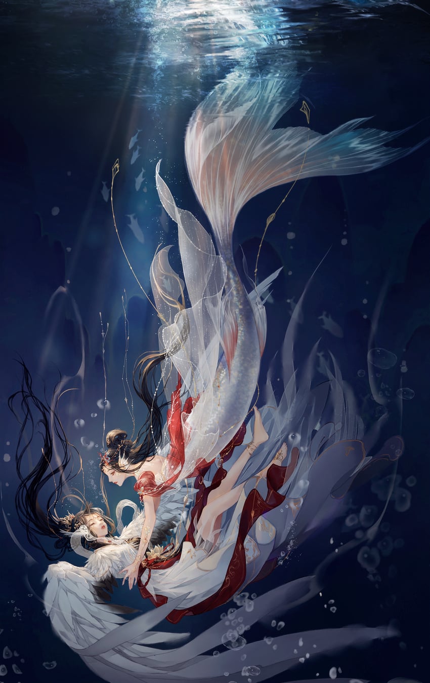 lustrous halo and beads of love (nikki and 1 more) drawn by situ_ming_ling_hua_yi