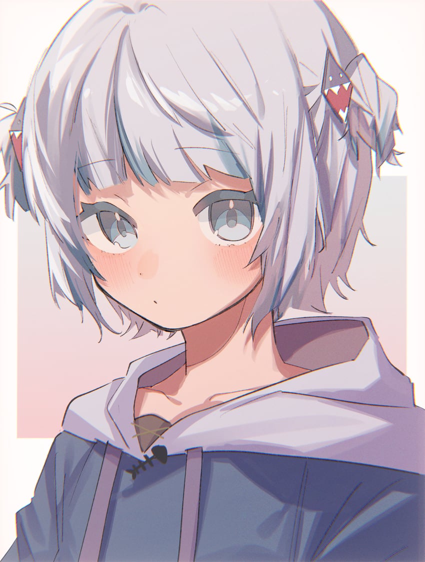 gawr gura (hololive and 1 more) drawn by 852_box