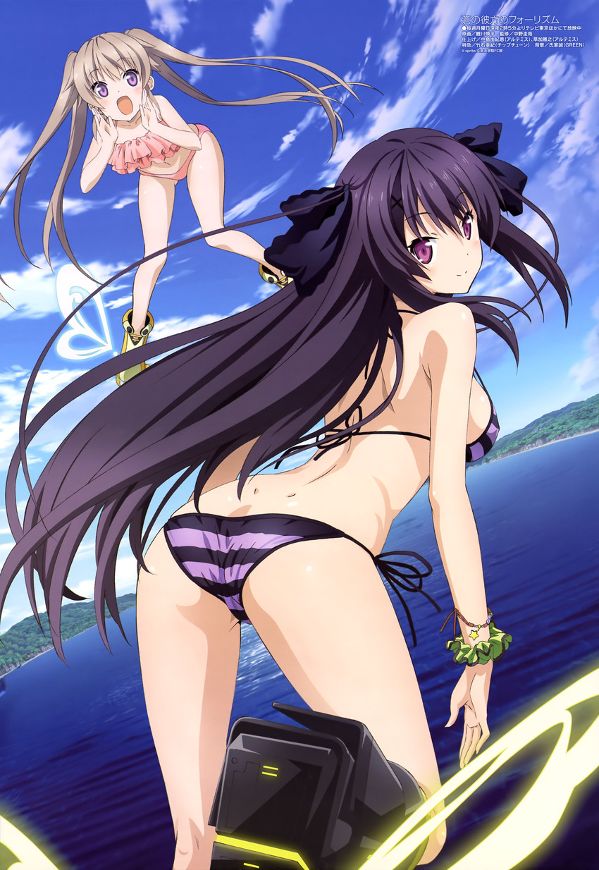 tobisawa misaki and arisaka mashiro (megami magazine and 1 more) drawn by koikawa_shinpei