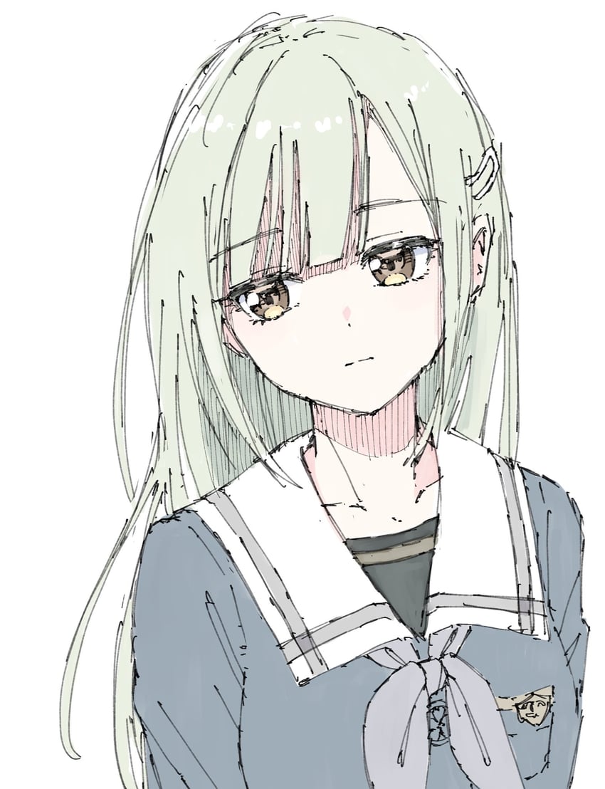 wakaba mutsumi (bang dream! and 1 more) drawn by amahara_nue