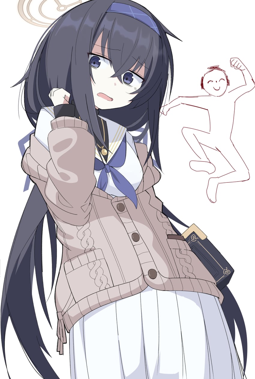 sensei, doodle sensei, and ui (blue archive) drawn by jambayashi