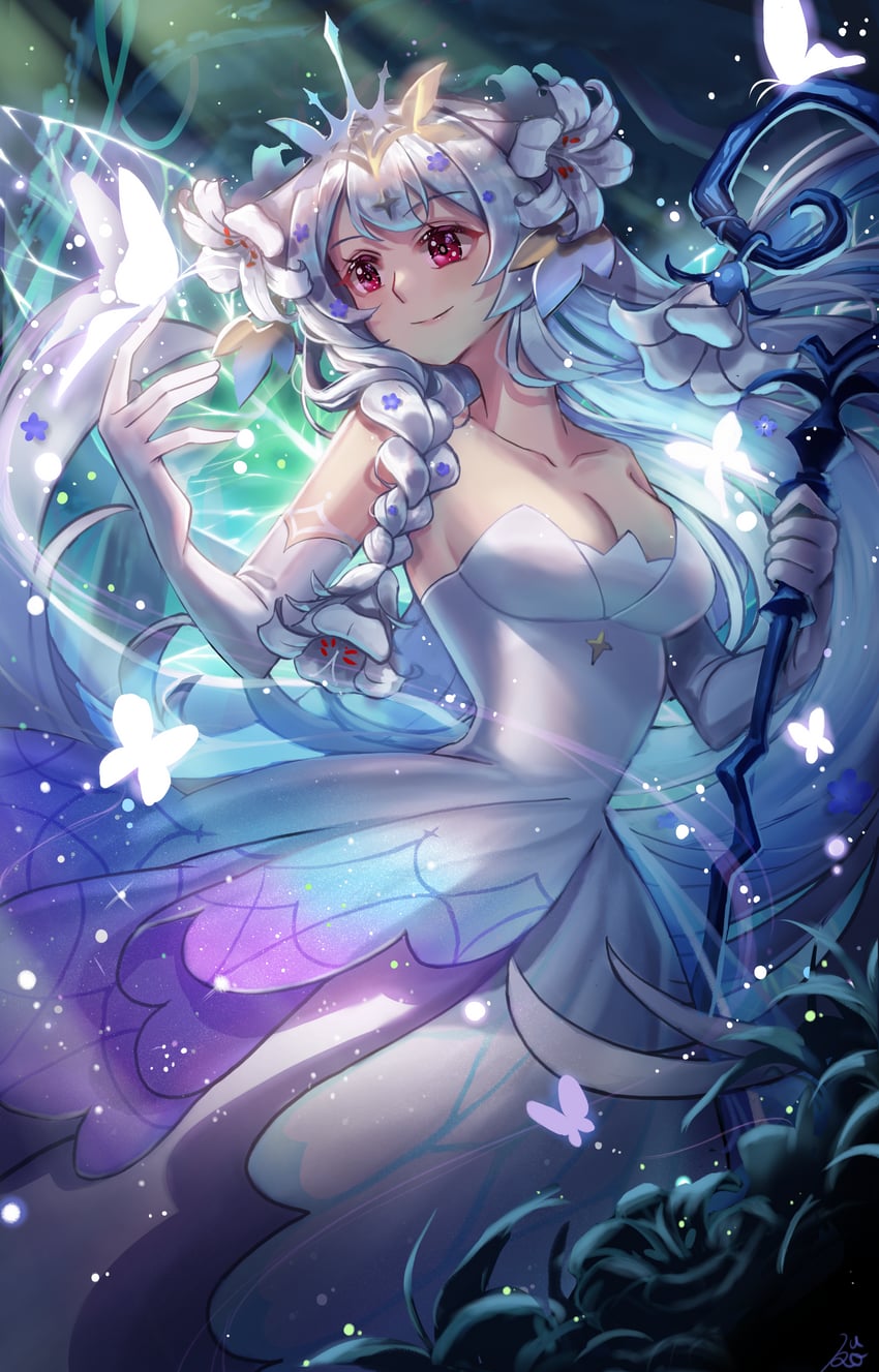 white lily cookie (cookie run and 1 more) drawn by kuro_(ning2763)