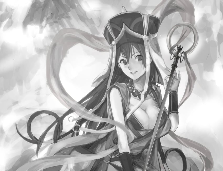 xuangzang sanzang (fate and 1 more) drawn by mugen_no_sudadokei