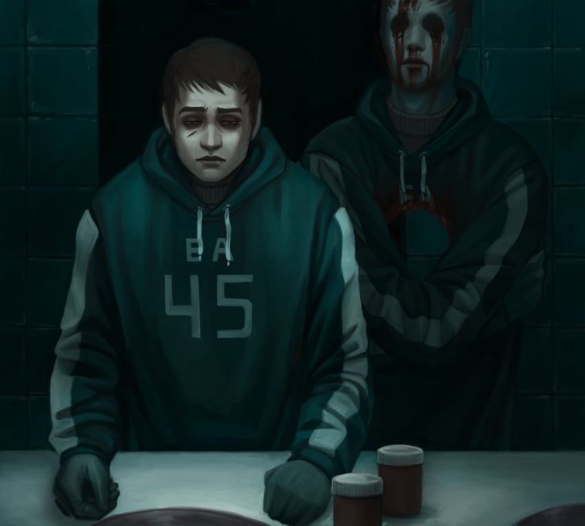 david leatherhoff and the addiction (afraid of monsters) drawn by cellar_art