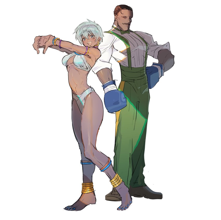 elena and dudley (street fighter and 1 more) drawn by tanakalma