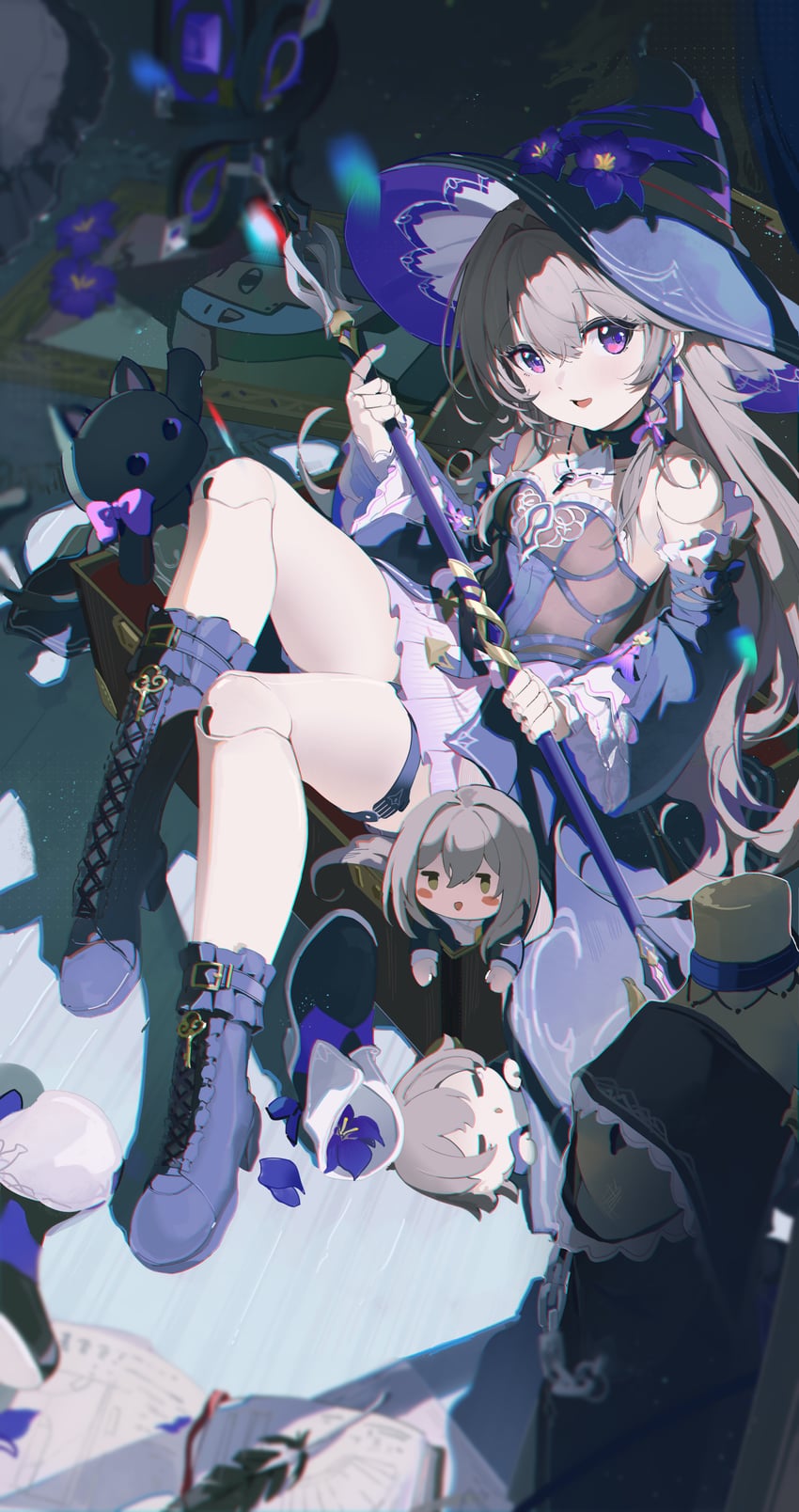 herta and the herta (honkai and 1 more) drawn by coria