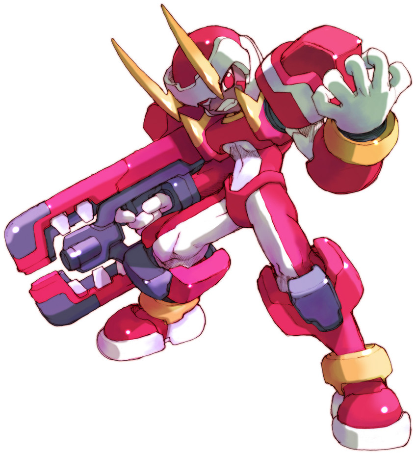 fighting fefnir (mega man and 2 more) drawn by nakayama_tooru