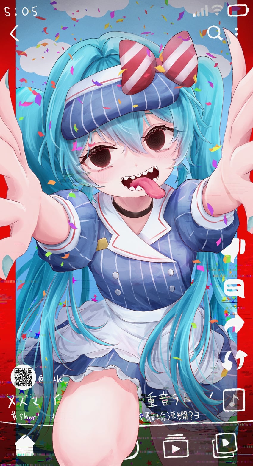 hatsune miku (vocaloid and 1 more) drawn by kotone_aguli